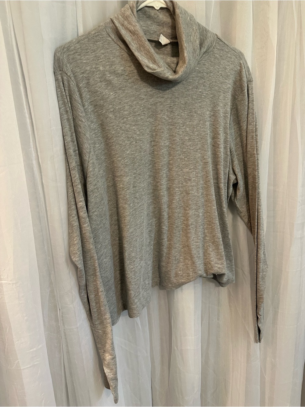 Light Gray Cowl Neck Women's Sweater